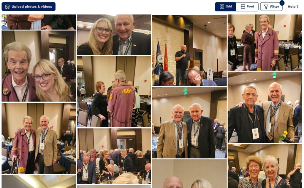 Sample page of reunion candids in the GuestPix gallery